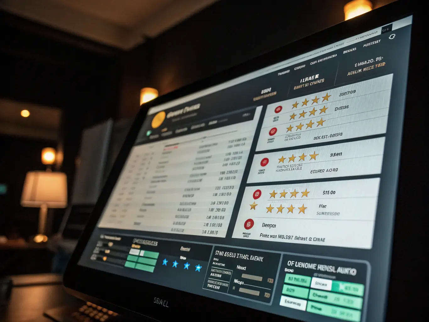 A detailed comparison table showing features of different CRM software options, highlighting their strengths and weaknesses.